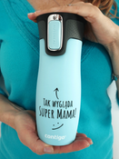 Contigo West Loop 2.0 - Kubek termiczny - 470ml - Tak wygląda super mama - Niebieski