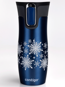 Contigo West Loop - Kubek termiczny - 470ml - Snow Stars - Granatowy