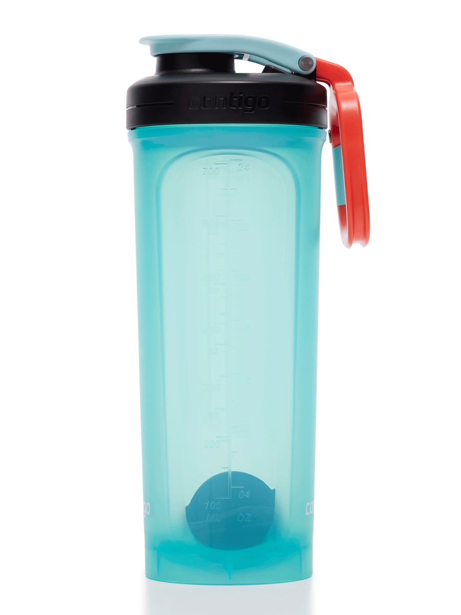 Contigo Shake&Go 2.0 - Shaker do odżywek - 820ml - błękitny