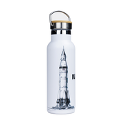 Dr.Bacty Iris - Butelka termiczna stalowa - 500 ml - Biała - NASA