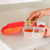 b.box Mini Lunchbox Pojemnik Śniadaniowy z Przegródkami Strawberry Shake