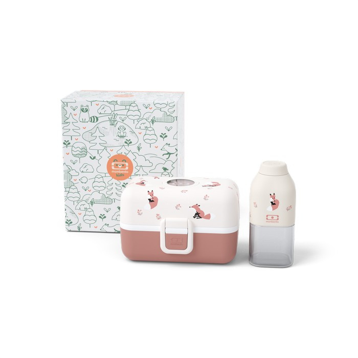 Monbento Zestaw KidsGiftBox 3el. Cinnamon Fox