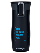 Contigo West Loop 2.0 - Kubek termiczny - 470 ml - Pierwszy bohater syna - Czarny Mat