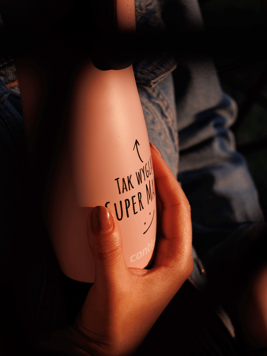 Contigo West Loop 2.0 - Kubek termiczny - 470ml - Tak wygląda super mama - różowy