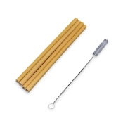 Słomki bambusowe 4 sztuki