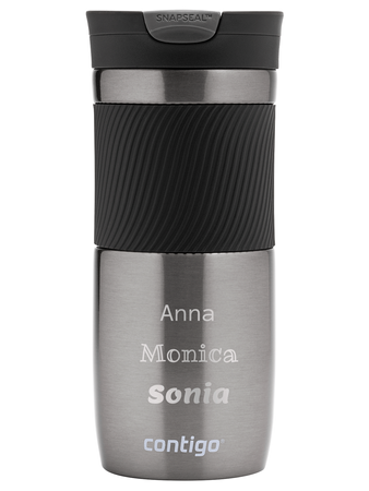 Contigo Byron - Kubek termiczny z grawerem - 470ml - Gunmetal