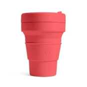 Stojo Pocket - Kubek - 355ml - Coral-s