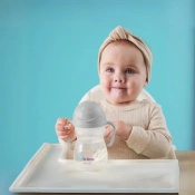 B.Box Bidon ze słomką 240ml szary