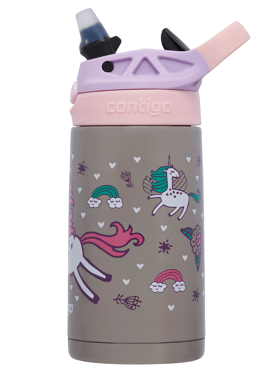 Contigo Easy Clean - Bidon termiczny dla dziecka - 380ml - Różowy Jednorożec