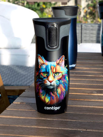 Contigo West Loop 2.0 - Kubek termiczny - 470ml - Kot - Czarny
