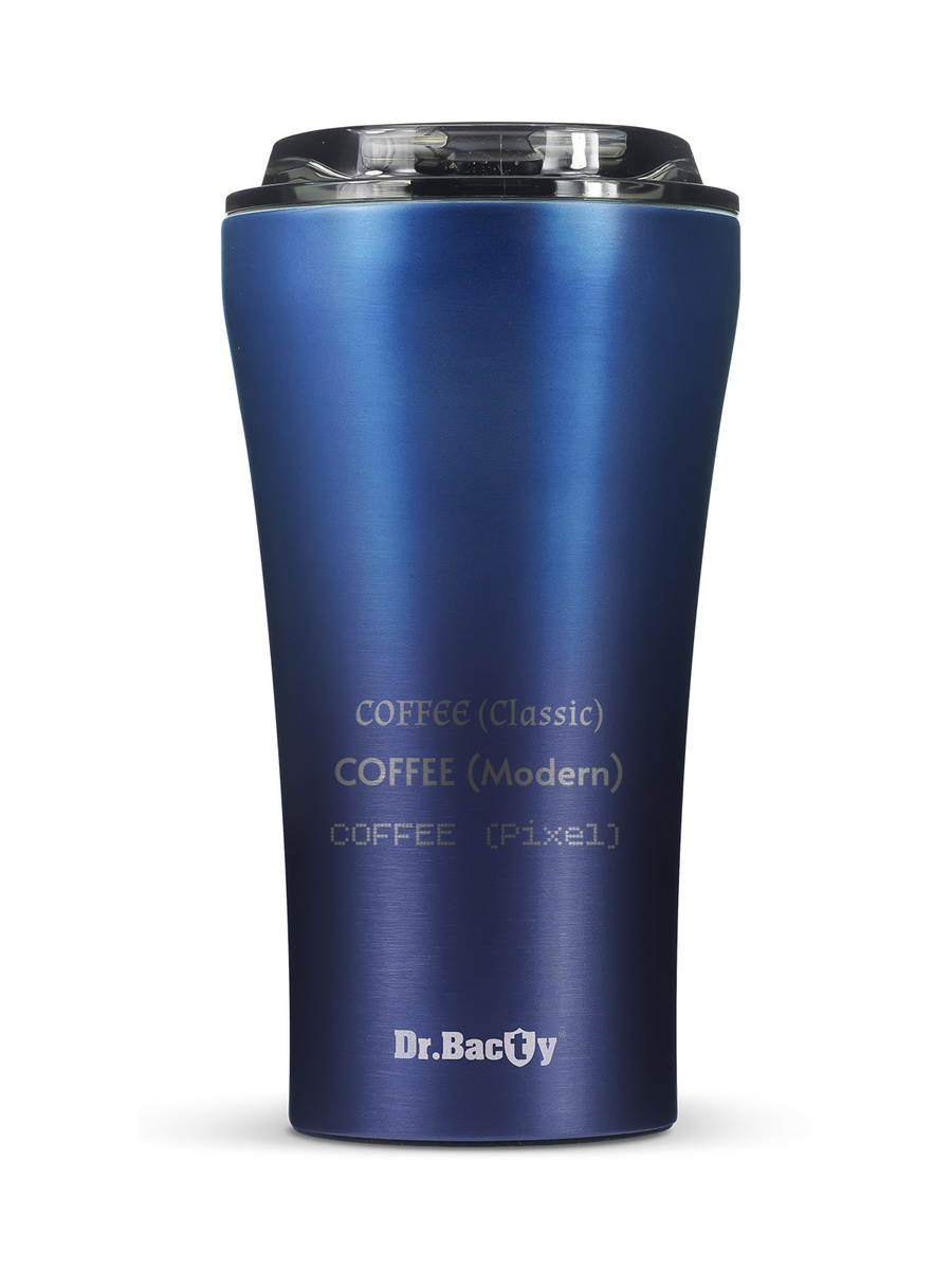 Kubek termiczny na kawę Dr.Bacty Apollo 2.0 - 360 ml - Monaco Blue - Z twoim grawerem