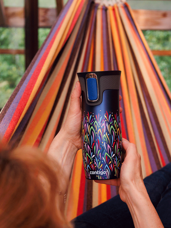 Contigo West Loop 2.0 - Kubek termiczny - 470ml - Floresy - Granat Mat