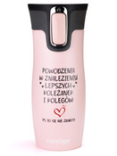 Kubek termiczny Contigo West Loop 2.0 470ml - Na odejście z pracy - Różowy Mat
