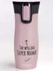 Contigo West Loop 2.0 - Kubek termiczny - 470 ml - Tak wygląda super mama - Różowy