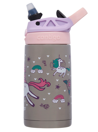 Contigo Easy Clean - Bidon termiczny dla dziecka - 380ml - Różowy Jednorożec