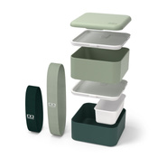 Monbento Lunchbox Bento Square FR Natural Green