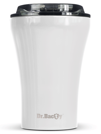Dr.Bacty Apollo - Kubek termiczny do kawy - 227 ml - biały