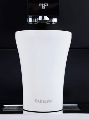 Dr.Bacty Apollo - Kubek termiczny do kawy - 227 ml - biały