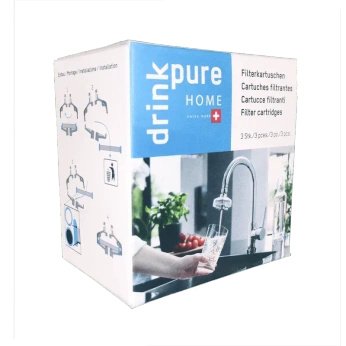 Dodatkowe wkłady filtrujące DrinkPure Home na 1/2 roku | 3 szt.