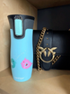 Contigo West Loop 2.0 - Kubek termiczny - 470ml - Ptaszkowe love - Błękitny Mat