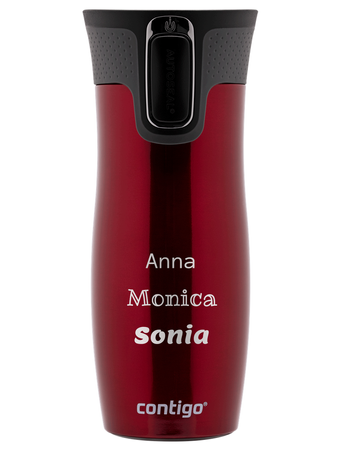 Contigo West Loop 2.0 - Kubek termiczny z grawerem - 470ml - Czerwony