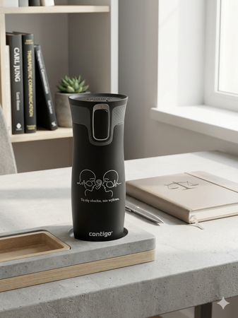 Contigo West Loop 2.0 - Kubek termiczny dla Psycholożki/Psychologa - 470 ml - czarny