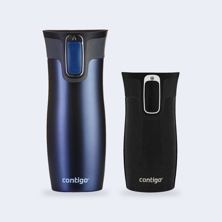 Zestaw Contigo West Loop Monaco 470 ml + West Loop Mini 300 ml – czarny metalik
