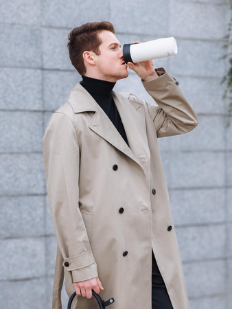 Kubek termiczny Contigo West Loop 3.0 470ml - Six Seven -  Biały Mat