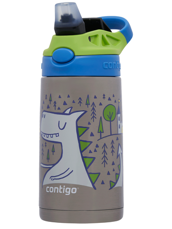 Contigo Easy Clean - Bidon termiczny dla dziecka - 380 ml Zielony Smok