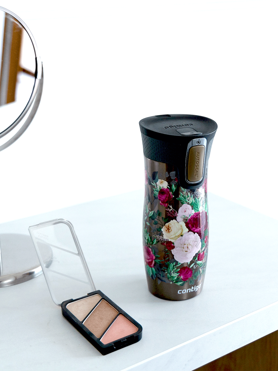 Contigo West Loop 2.0 - Kubek termiczny - 470ml - Kwiaty - Latte