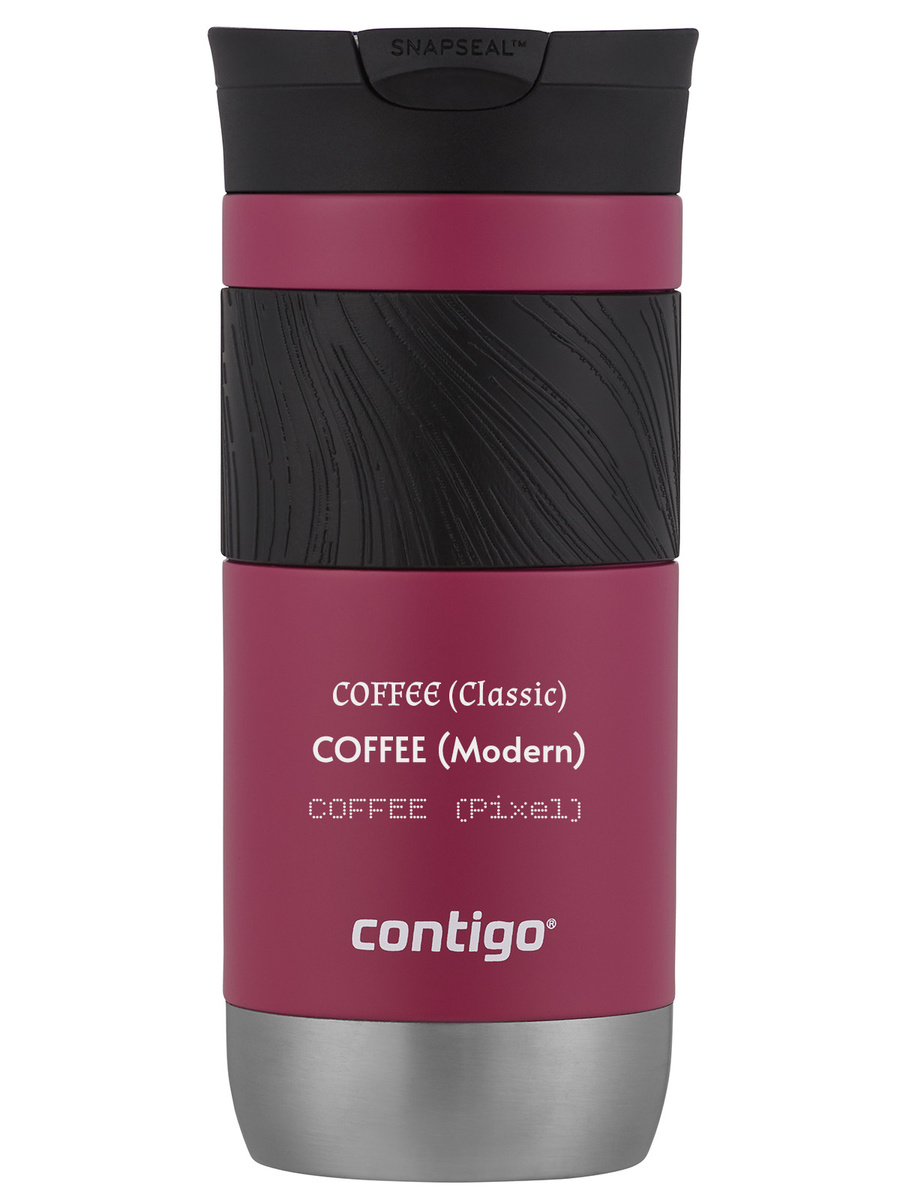 Contigo Byron 2.0 - Kubek termiczny z grawerem - 470ml - różowy mat