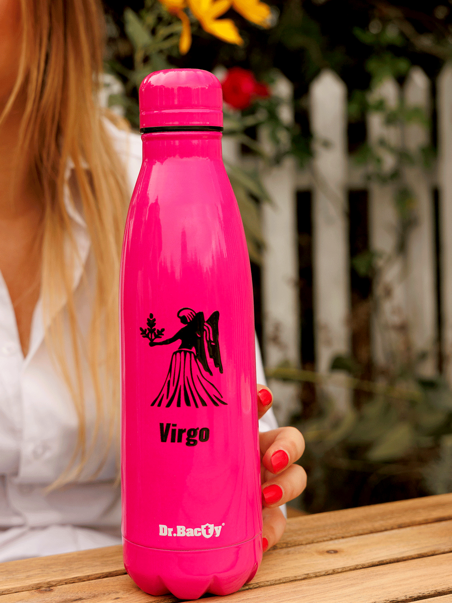 Dr.Bacty Atena - Butelka termiczna stalowa - 500 ml - Panna - Fluo Fuksja