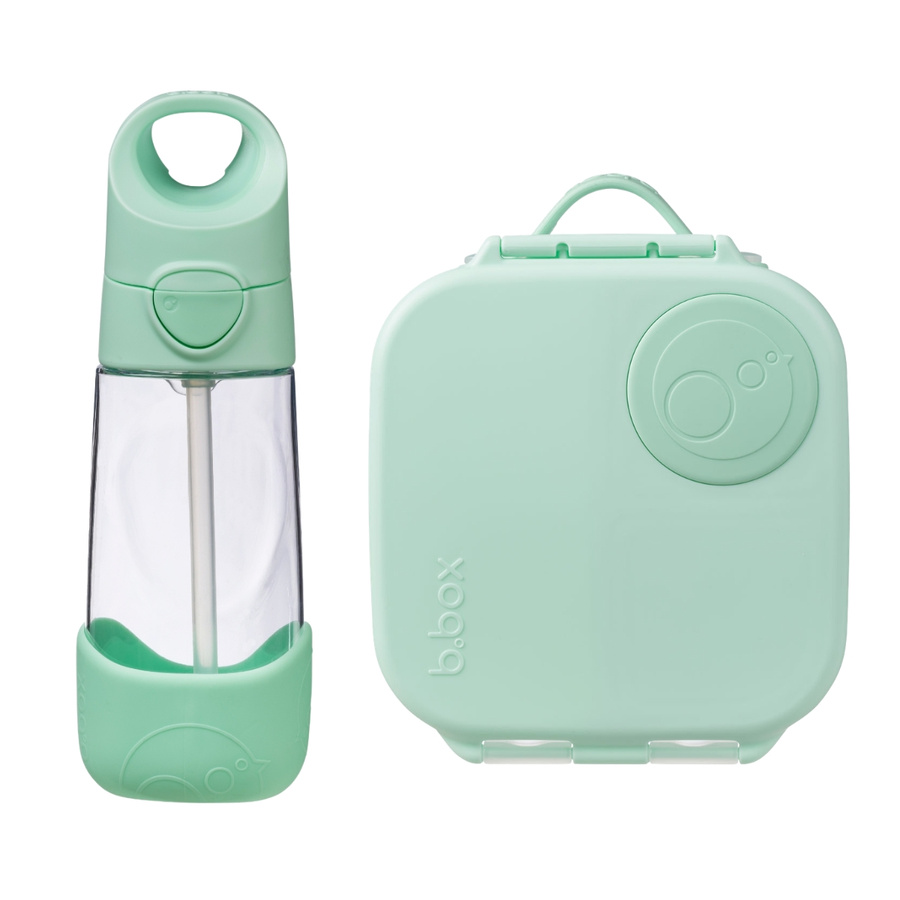 b.Box Zestaw Prezentowy Mini Lunchbox + Bidon ze Słomką 450ml Spearmint