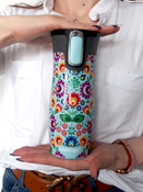 Contigo West Loop 2.0 - Kubek termiczny - 470ml - Folklor - błękitny Mat