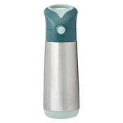 b.box Duży Bidon Termiczny Stalowy ze Słomką 500ml Emerald Forest