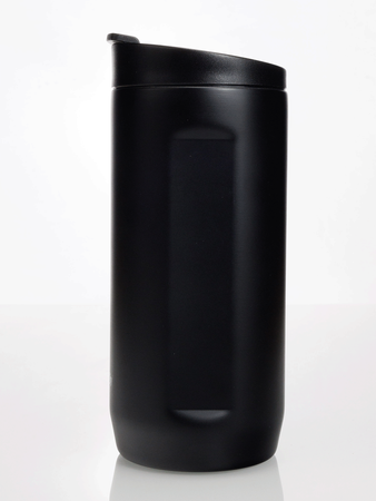 Dr.Bacty Notus - Kubek termiczny na kawę 2w1 - 360 ml - czarny