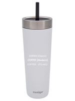 Contigo Luxe Tumbler - Kubek termiczny ze słomką z grawerem - 720ml - Salt