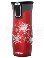 Contigo West Loop - Kubek termiczny - 470ml - Snow Stars - Czerwony