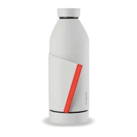 Butelka Closca Glass White 420ml - Coral/W