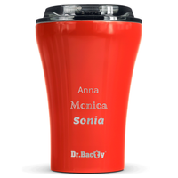 Kubek do kawy Dr.Bacty Apollo - 227 ml - czerwony - Z twoim grawerem