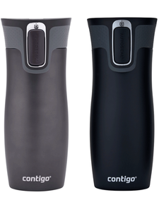 Contigo West Loop 2.0 - Zestaw kubków termicznych - 470ml - Grafitowy Mat + Czarny Mat