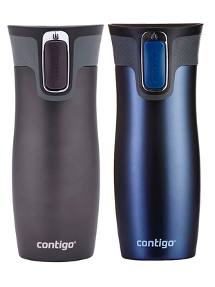Contigo West Loop 2.0 - Zestaw kubków termicznych - 470ml - Granatowy Mat + Grafitowy Mat
