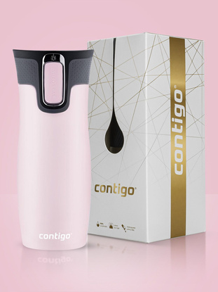 Contigo West Loop 2.0 - Kubek termiczny - 470ml - różowy Mat + Pudełko
