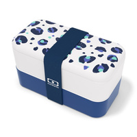 Monbento Lunchbox Bento Original Graphic Leopard Blue