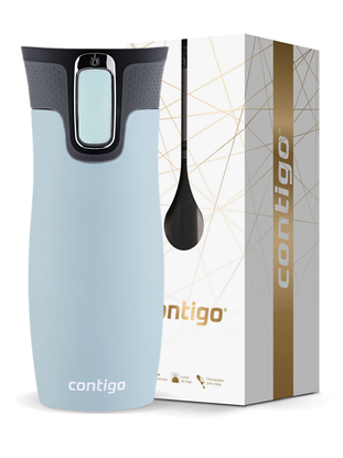 Contigo West Loop 2.0 - Kubek termiczny - 470ml - błękitny Mat + Pudełko