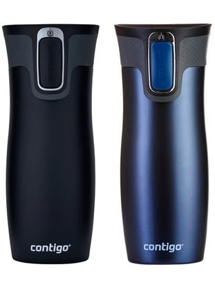 Contigo West Loop 2.0 - Zestaw kubków termicznych - 470ml - Czarny Mat + Granatowy Mat